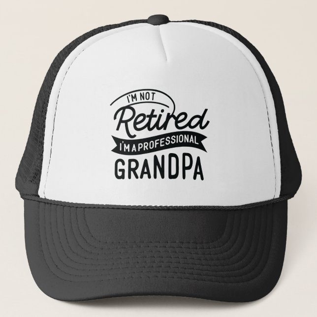 Cool Grandpa retired word art  Keps (Framsida)