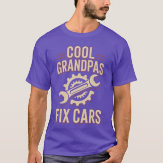 Cool Grandpas Fi Cars Funny Car Mechanic friend T Shirt