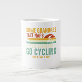 Cool Grandpas Go Cycling Jumbo Mugg