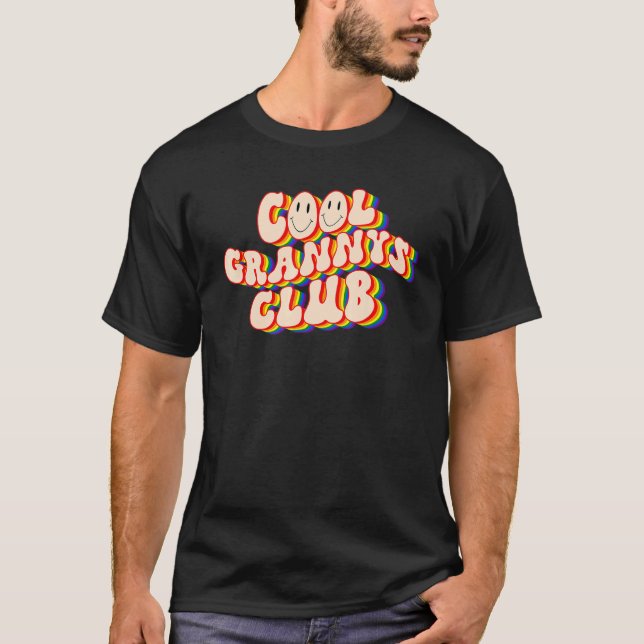 Cool Grannys Club LGBTQ Pride Gay Pride Rainbow LG T Shirt (Framsida)