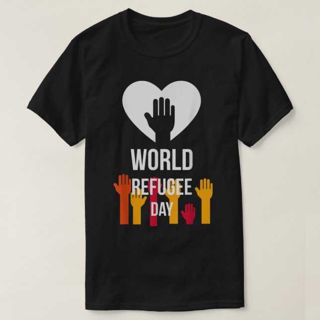 Cool Graphic World Refugee Day T Shirt (Design framsida)