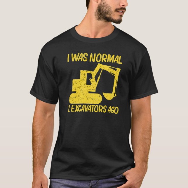 Cool Grävmaskin För Män Kvinnor Tung Utrustning Op T Shirt (Framsida)