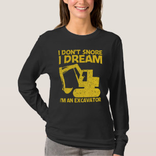 Cool Grävmaskin För Män Kvinnor Tung Utrustning Op T Shirt