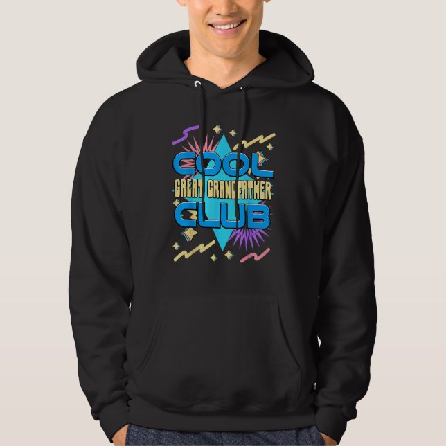 Cool Great Grandfather Club  Great Grandfather Hum Hoodie (Framsida)