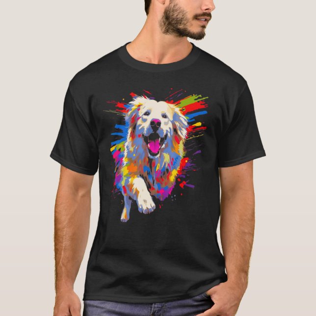 Cool Great Pyrenees Dog T Shirt (Framsida)