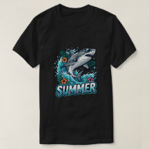 Cool Great White Shark Hoppande - sommar djur
