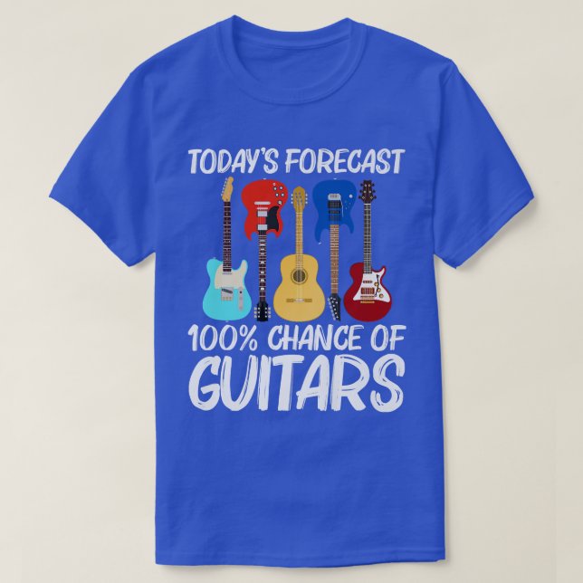 Cool Guitar Design For Men Women Band Player Music T Shirt (Design framsida)