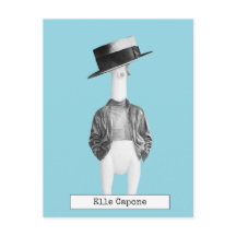 Cool gummikyckling postkort