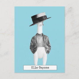 Cool gummikyckling postkort vykort