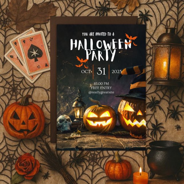 Cool Halloween Party  Inbjudningar (Skapare uppladdad)