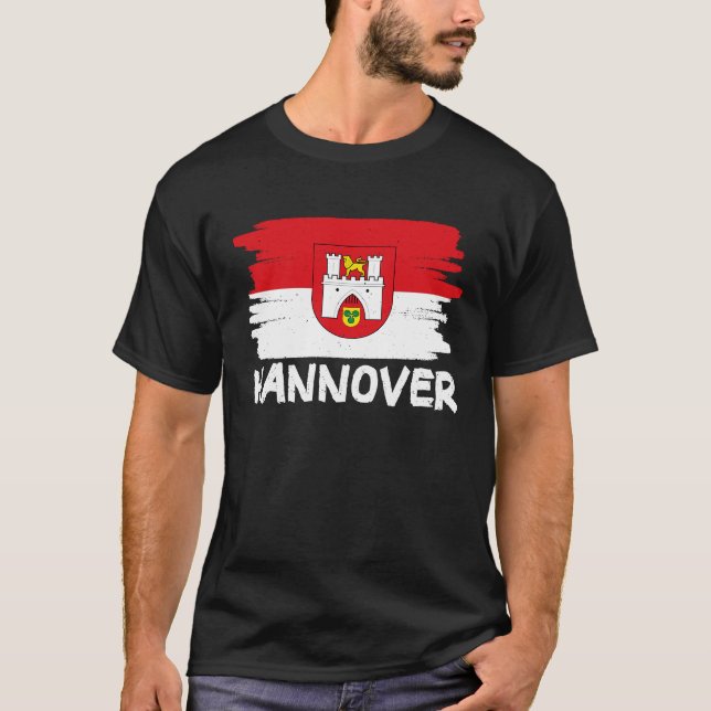 Cool Hannover Flag T Shirt (Framsida)