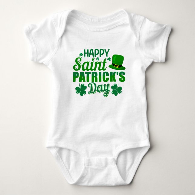Cool Happy Saint Patrick's Day-ordkonst  T Shirt (Framsida)