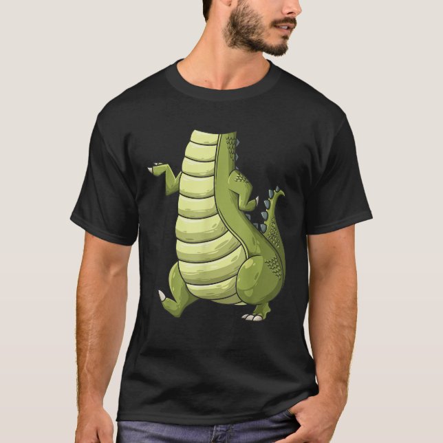 Cool Headless Crocodile Halloween Costume Funny La T Shirt (Framsida)