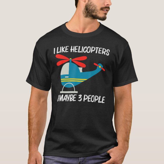 Cool Helicopter For Men Women Aircraft Aviation Pi T Shirt (Framsida)