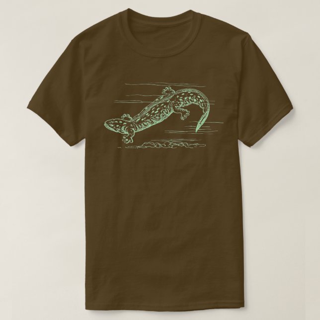 Cool Hellbender Salamander Graphic T Shirt (Design framsida)