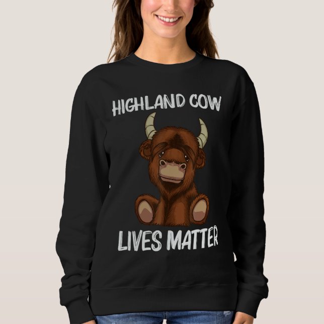 Cool Highland Cow For Men Women Scottish Cattle Co T Shirt (Framsida)