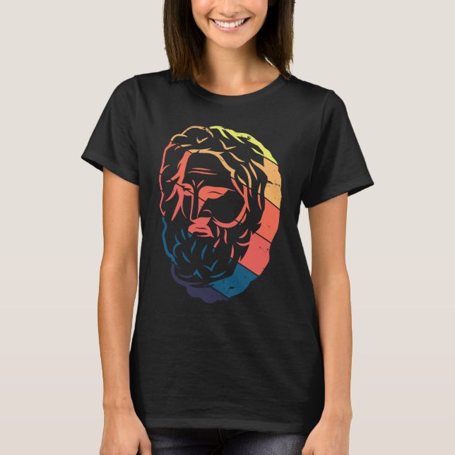 Cool History Vintage Statue Ancient T Shirt (Framsida)