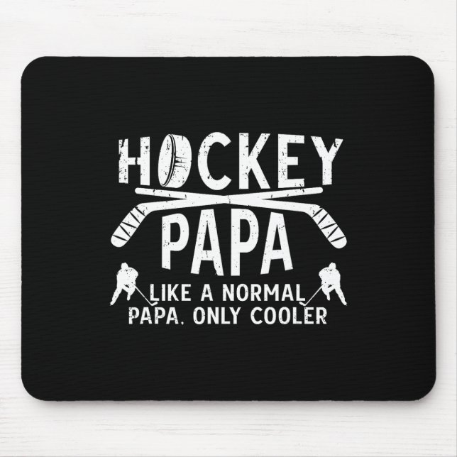 Cool Hockey Papa Grandpa Papa Of A Hockey Player  Musmatta (Framsidan)