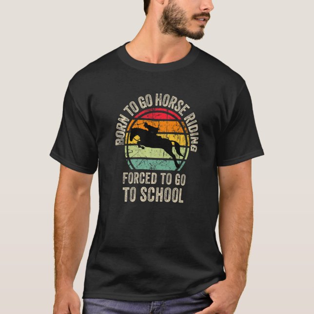 Cool Horse riding Graphic for Son Equestrianism Pr T Shirt (Framsida)