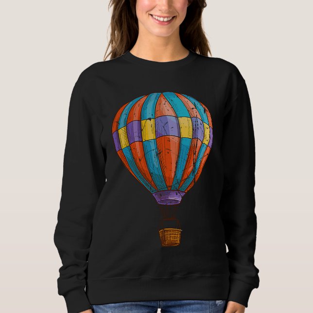 Cool Hot Air Balloon Design Ballooning Balloons Wo T Shirt (Framsida)