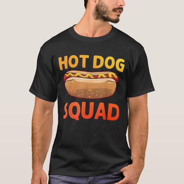 Cool Hotdog Outfit for Men Women Adult Hotdog Hot  T Shirt (Framsida)