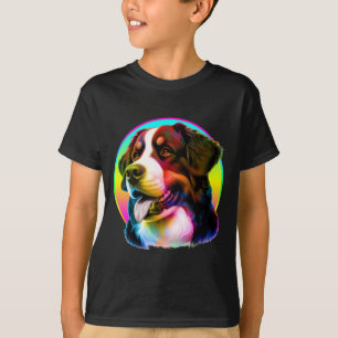 COOL HUND FÄRGGLAD REGNBÅGE T SHIRT