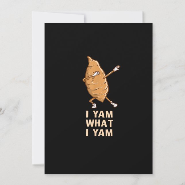Cool I Yam What I Yam - Rolig Dabbing Fan Dansare  Julkort (Framsida)
