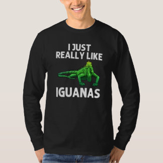 Cool Iguana För Män Kvinnor Ödla Reptil Herpetol T Shirt