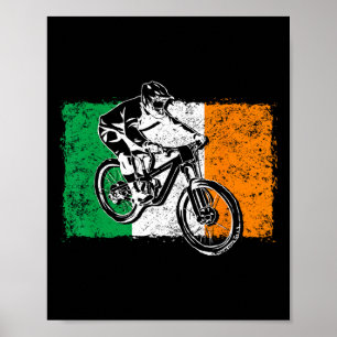 Cool Irland Flag Vintage Irländsk Flagga Mtb Mount Poster