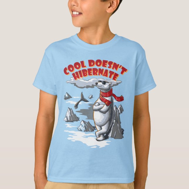 Cool Isbjörn T Shirt (Framsida)