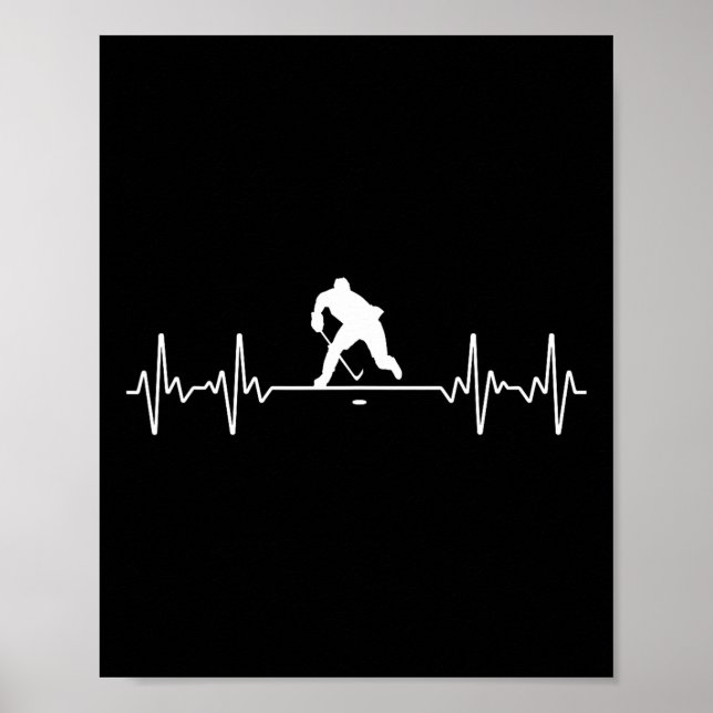 Cool ishockeykonst för män kvinnor ishockeyspelare poster (Framsidan)