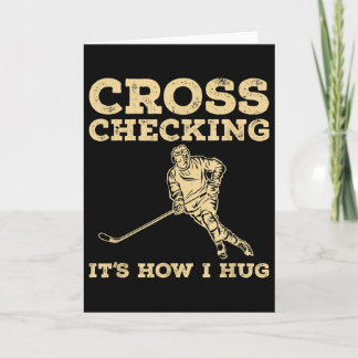 Cool ishockeykonst män kvinnor landhockeyälskare C Kort