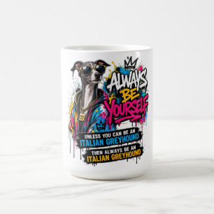 Cool Italian Greyhound Graffiti Streetwear Art Kaffemugg