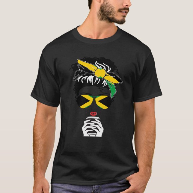 Cool Jamaican Coffee Mama Mom Girl Aunt Jamaica Fl T Shirt (Framsida)