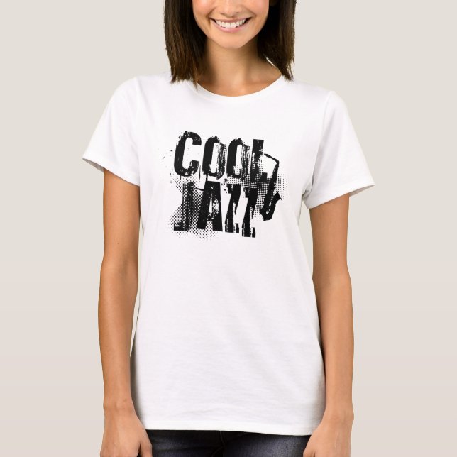 cool jazz musik logotyp t shirt (Framsida)