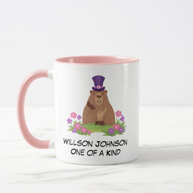 Cool jordpälsdagen jordpärs | Rolig februari Mugg (Vänster)