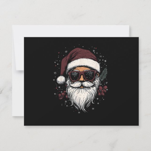 Cool jultomte med solglasögon jul (Framsida)