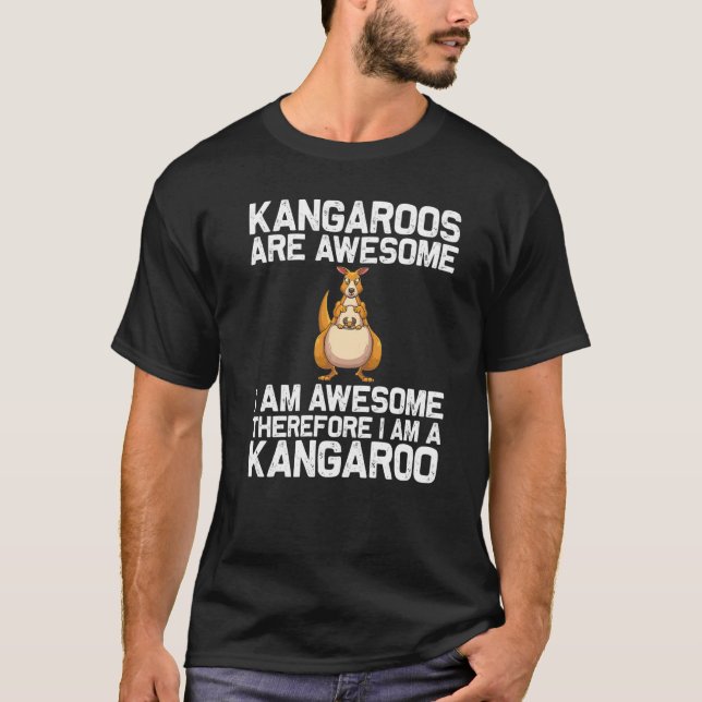 Cool Kangaroo For Men Women Autralian Kangaroo Mar T Shirt (Framsida)