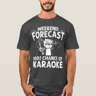 Cool Karaoke Art Män Kvinnor Karaoke Bo Mikrofon S T Shirt