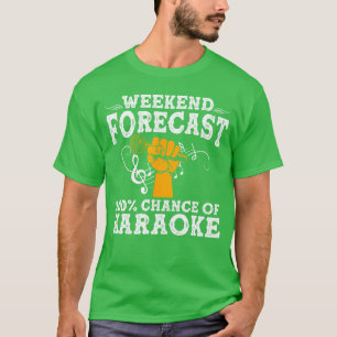 Cool Karaoke Art Män Kvinnor Karaoke Bo Mikrofon S T Shirt