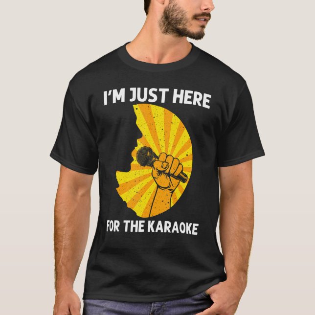 Cool Karaoke For Men Women Singer Karaoke Machine  T Shirt (Framsida)