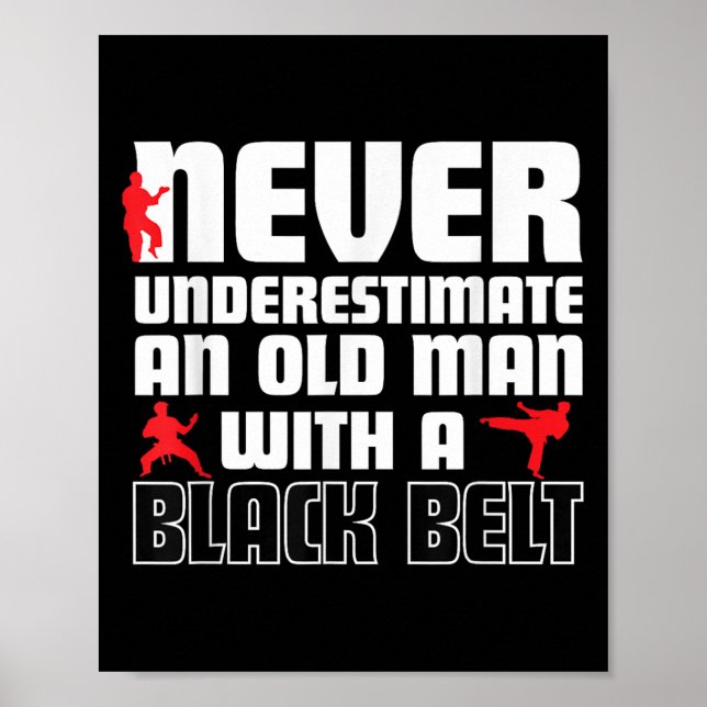 Cool Karate Humor Shirt For Men. Funny Martial Art Poster (Framsidan)
