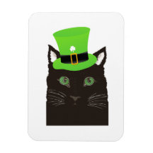 Cool katt med en grön hatt