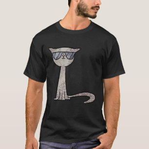 Cool katt med solglasögon Katt Chefen Bossig T Shirt