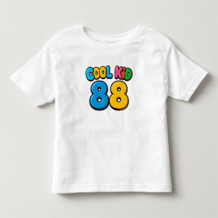 Cool Kid 88 Rolig Tecknad Stil T Shirt