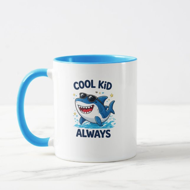 Cool Kid Always Haj Mug Mugg (Vänster)