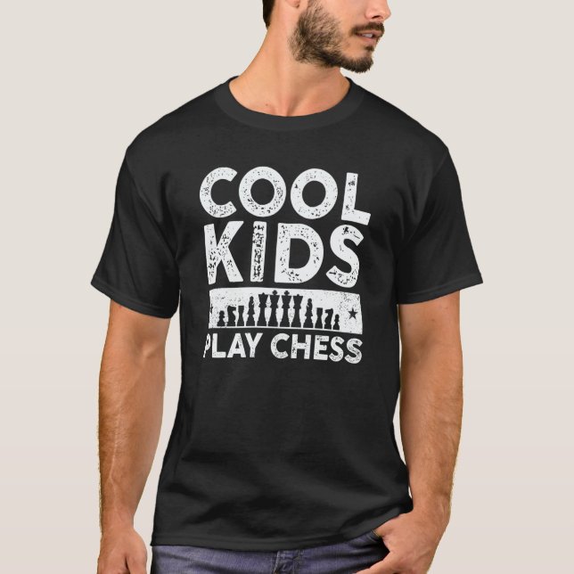 Cool Kids Play Chess Player For Chess  Boys  3 T Shirt (Framsida)