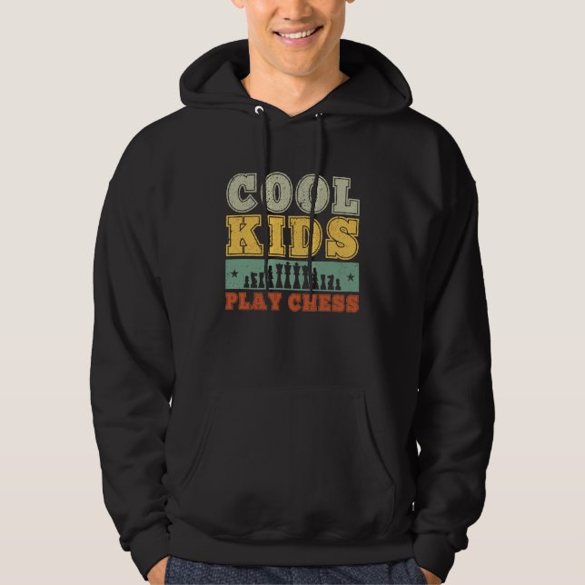 Cool Kids Play Chess Player For Chess  Boys Hoodie (Framsida)