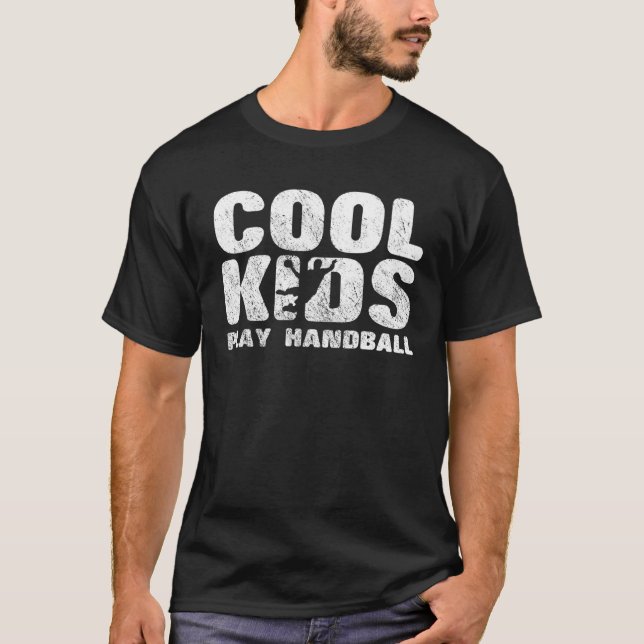 Cool Kids Play Handball T Shirt (Framsida)