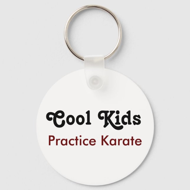 Cool Kids Practice Karate Nyckelring (Framsida)
